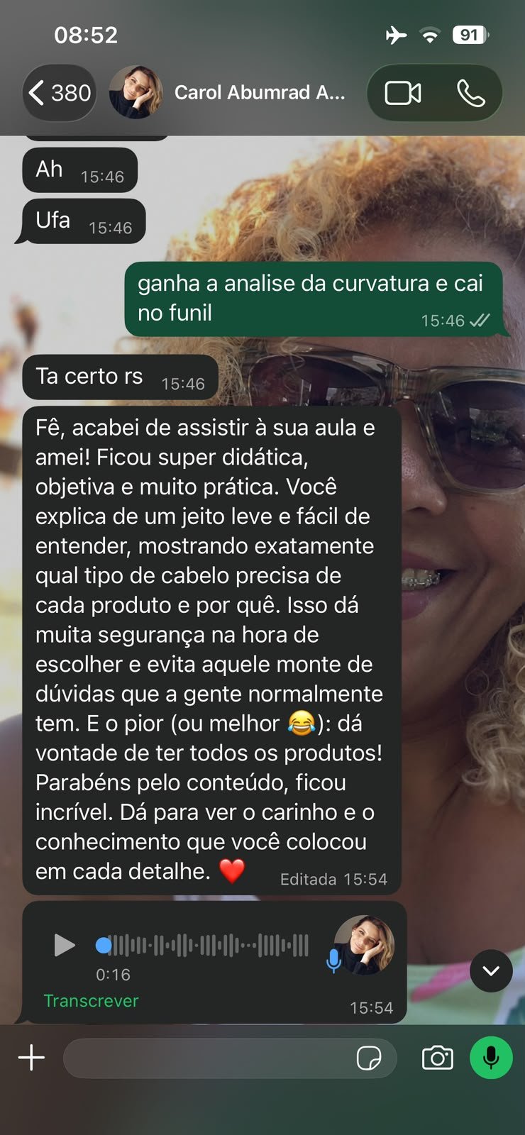 Depoimento Carol