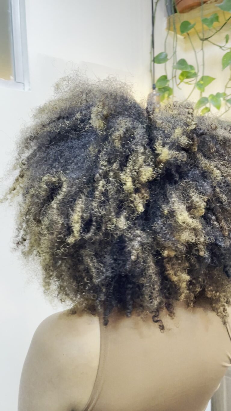Antes do protocolo: cabelo cacheado com porosidade